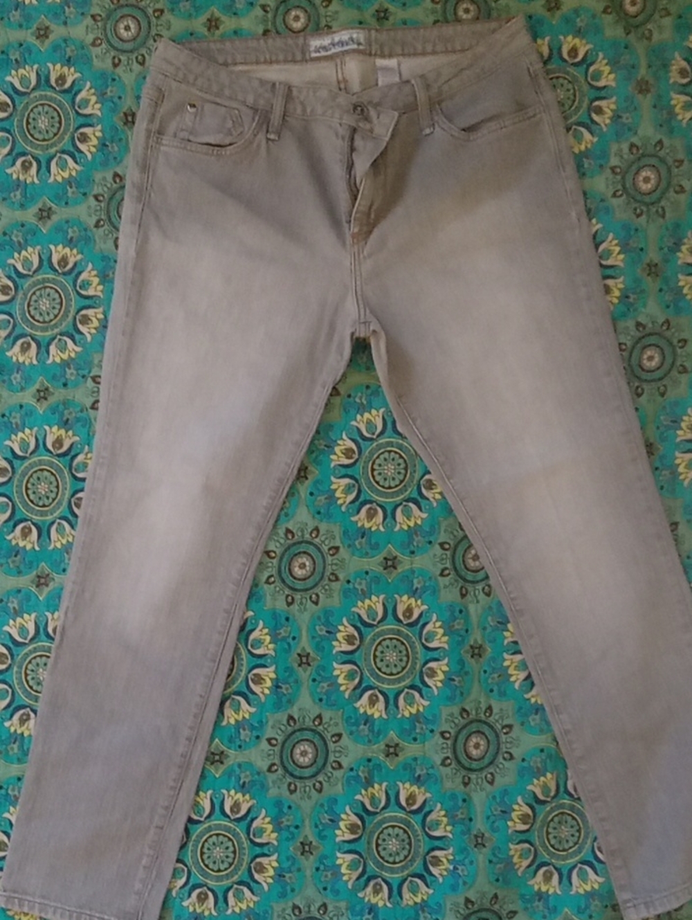 Baby Phat Skinny Jeans in Light Gray
